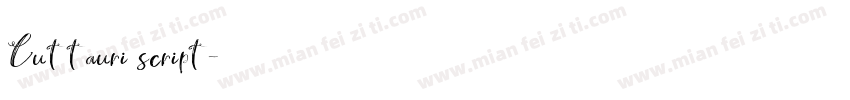 Cuttauri script字体转换